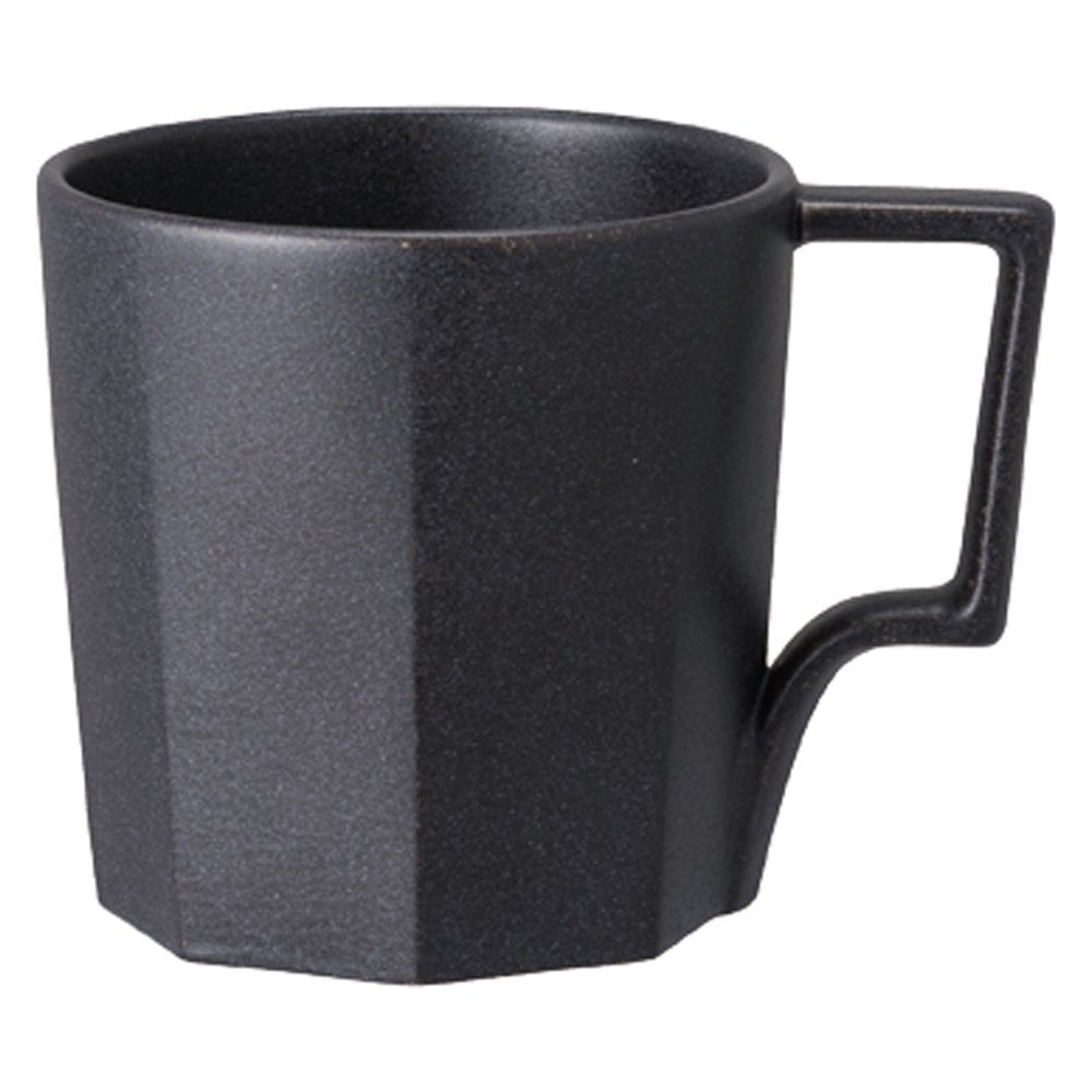 KINTO 28896 OCT Mug, 10.1 fl oz (300 ml), Black, Microwave and Dishwasher Safe, Gift Present