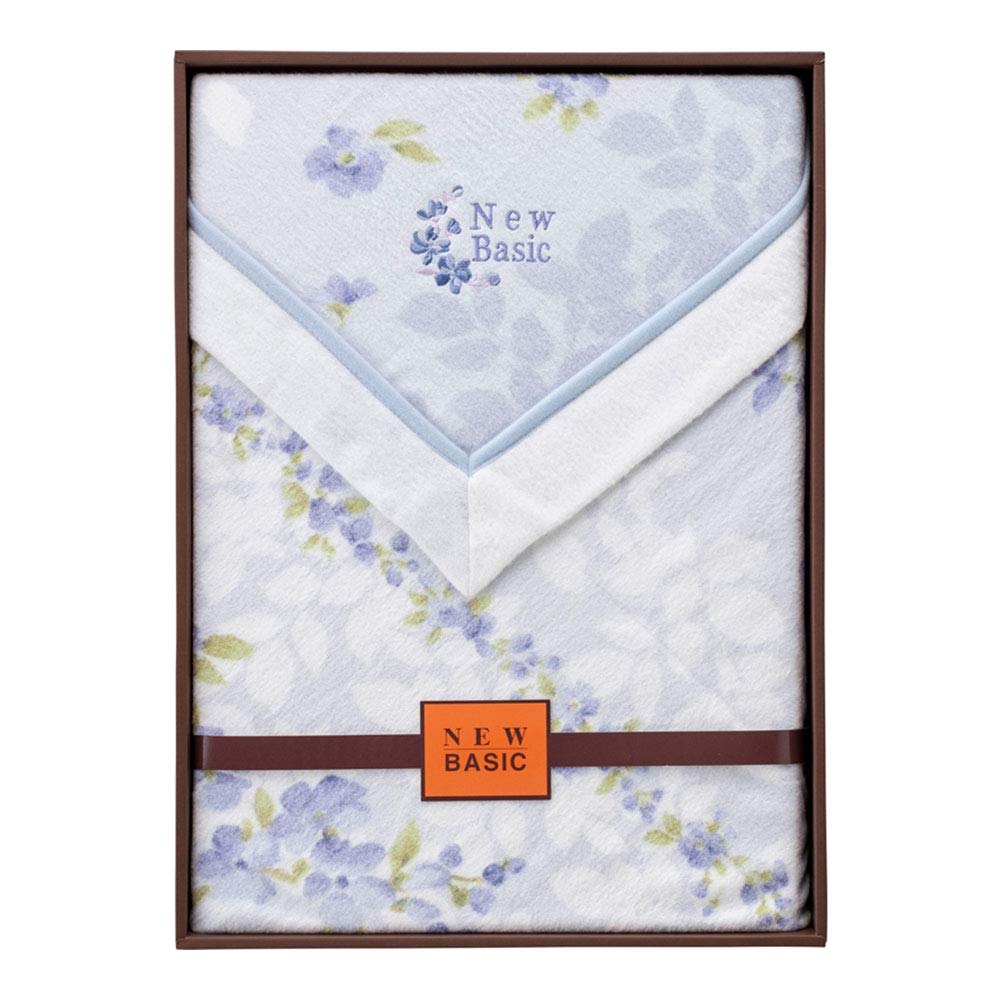 New Basic Square Frame with Cotton Blanket Flossy Blue Rnb – 4052