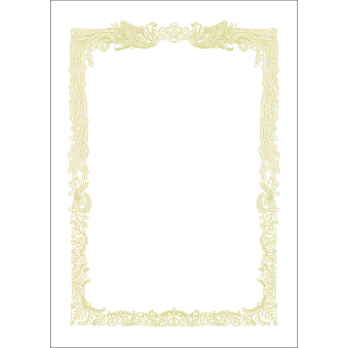 Hawk mark OA Certificates Paper Vertical for Pack of 100 White Quality Paper