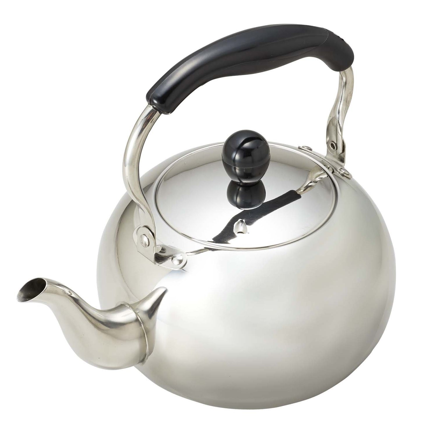 Pearl Metal H-1722 Kettle, 0.7 gal (2.5 L), Induction Compatible, Stainless Steel, Moon Drop