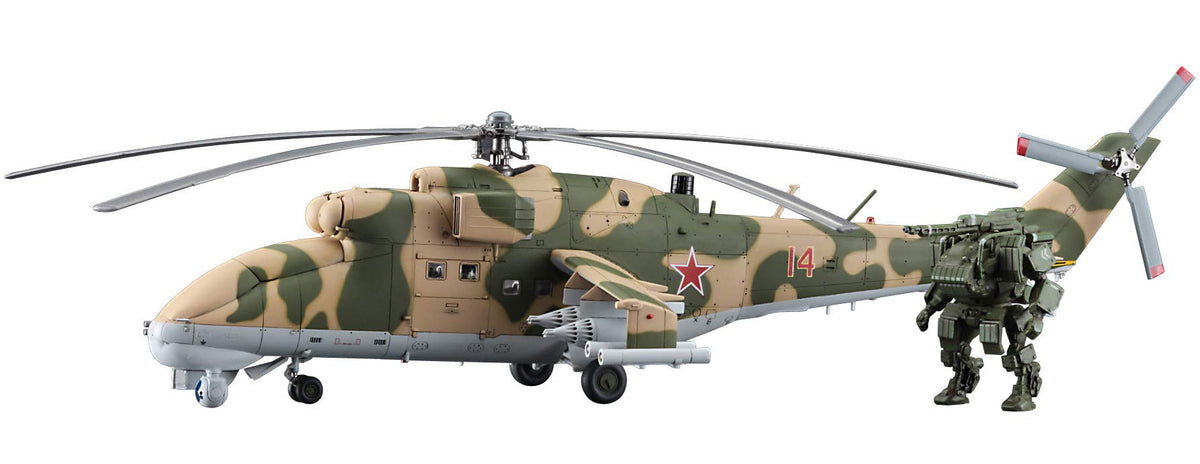 Hasegawa HE02368 1/72 Mi-24 Hind UAV Humanoid Goat UGV Plastic Model kit