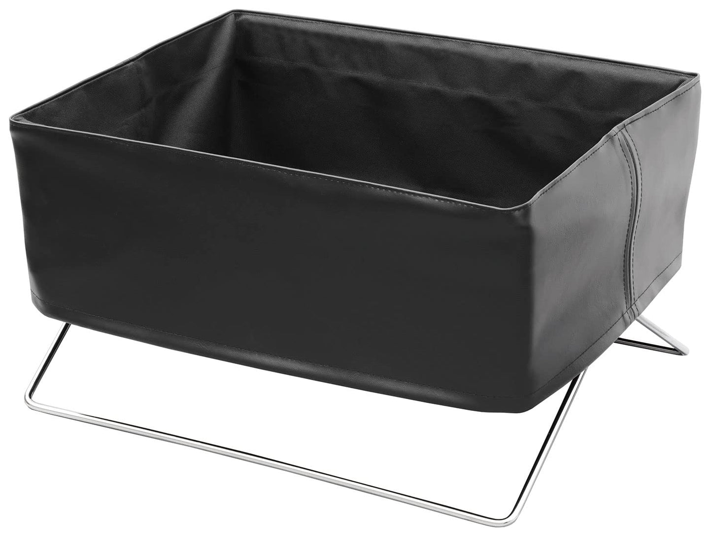 Sakaki R-360 Mini Side Wagon, Synthetic Leather, Brown, Approx. Width 14.6 x Depth 12.2 x Height 9.1 inches (37 x 31 x 23