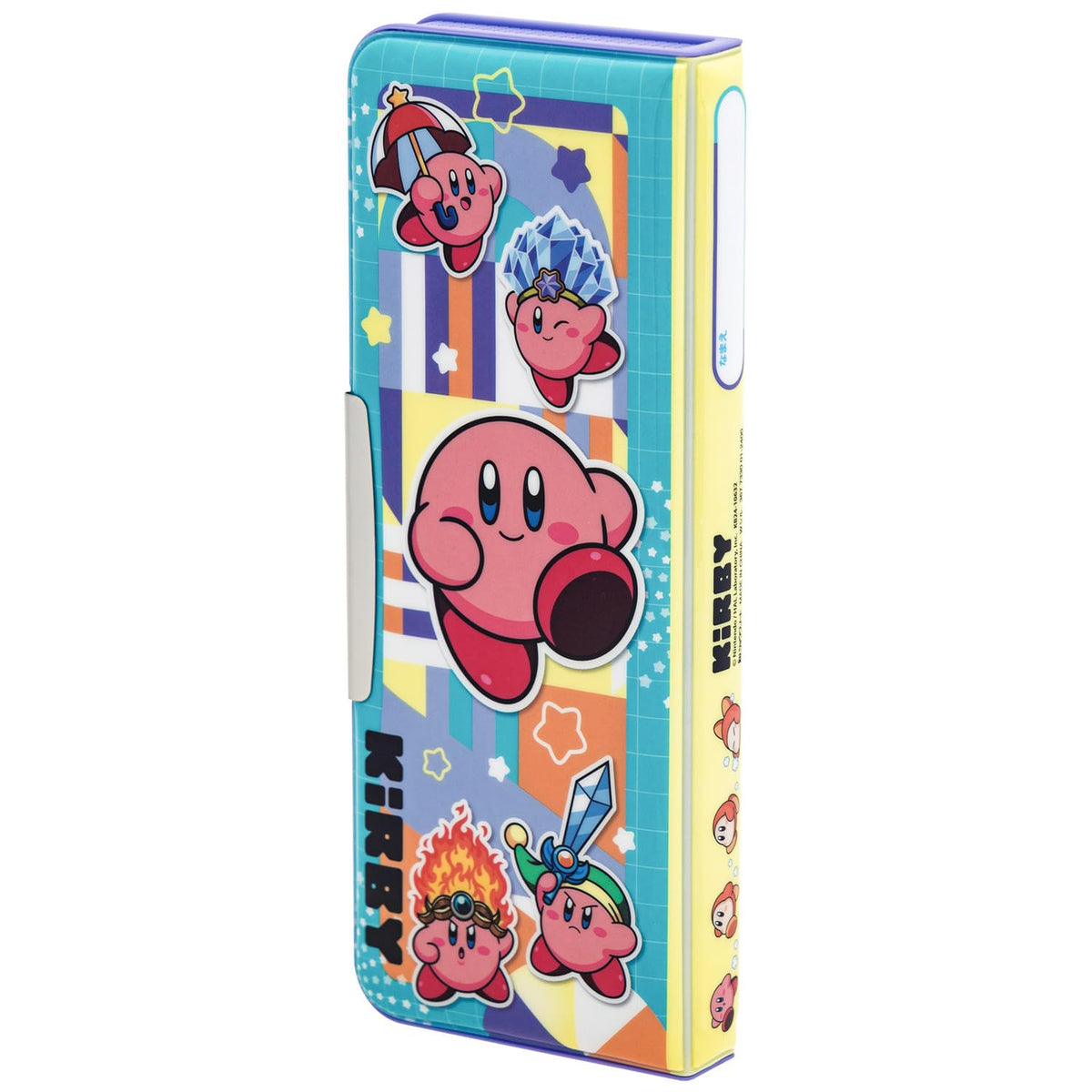 Showa Notebook 367733001 Kirby Pencil Case, Thin Type, Double Sided Opening, Sparkle, Mint Green