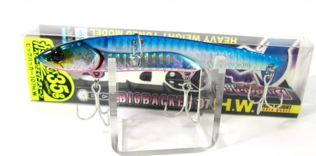 JACKALL Metal Vibration Big Backer HW 1.2 oz (35 g) 4.2 inches (107 mm) Blue Pin/Border Holo