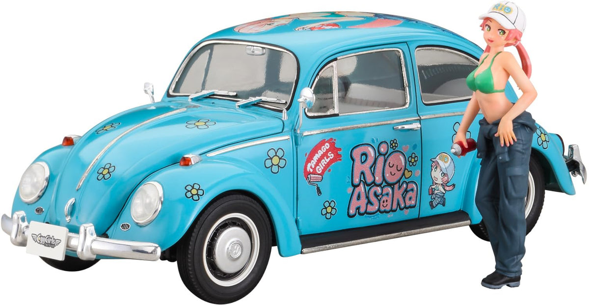 Hasegawa SP665 1/24 Volkswagen Beetle 1966 "Rari Osa w/Figure Plastic Model