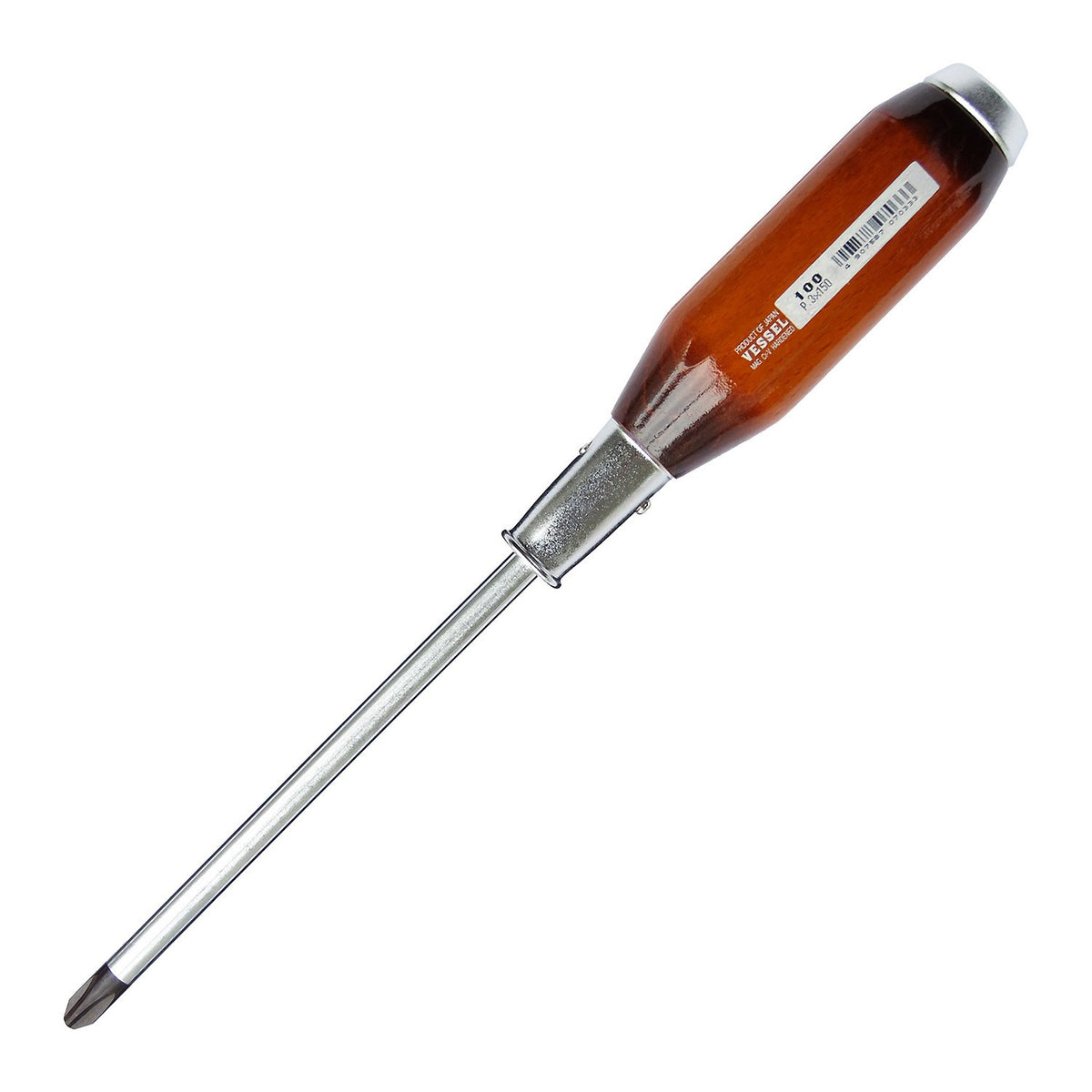 Vessel Strong Penetrating Screwdriver Wooden Handle +3 x 150 100