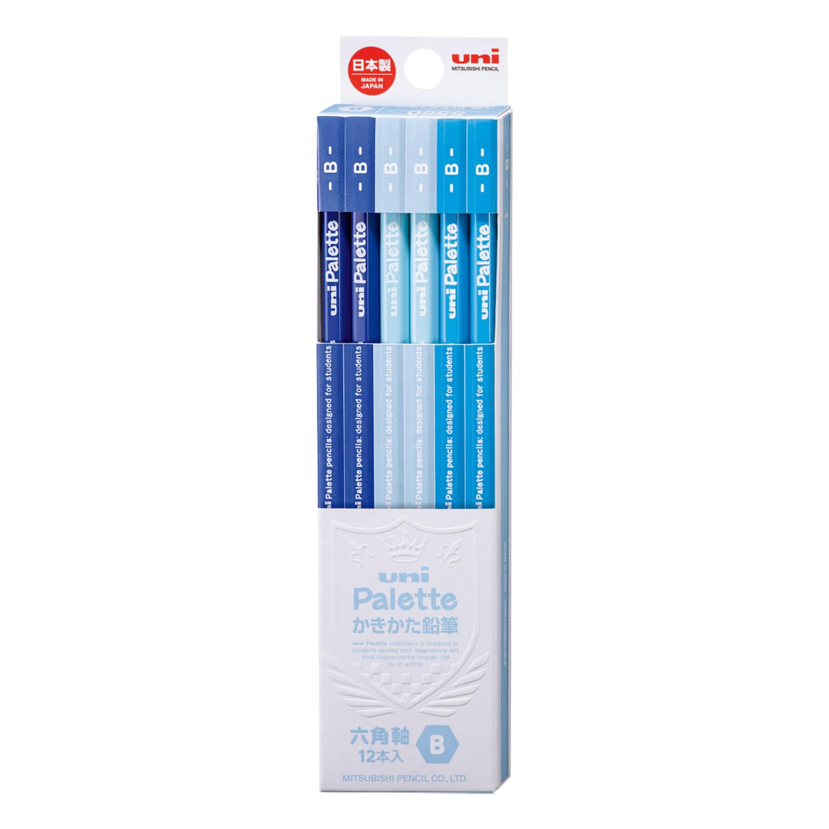 Mitsubishi Pencil K5560B Uni Palette B Pastel Blue 1 Dozen