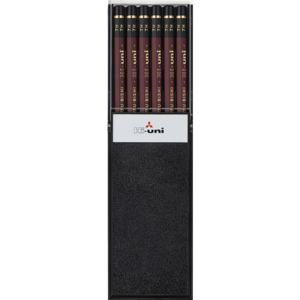 Uni Wooden Pencil, 7H, Box of 12 (HU7H)