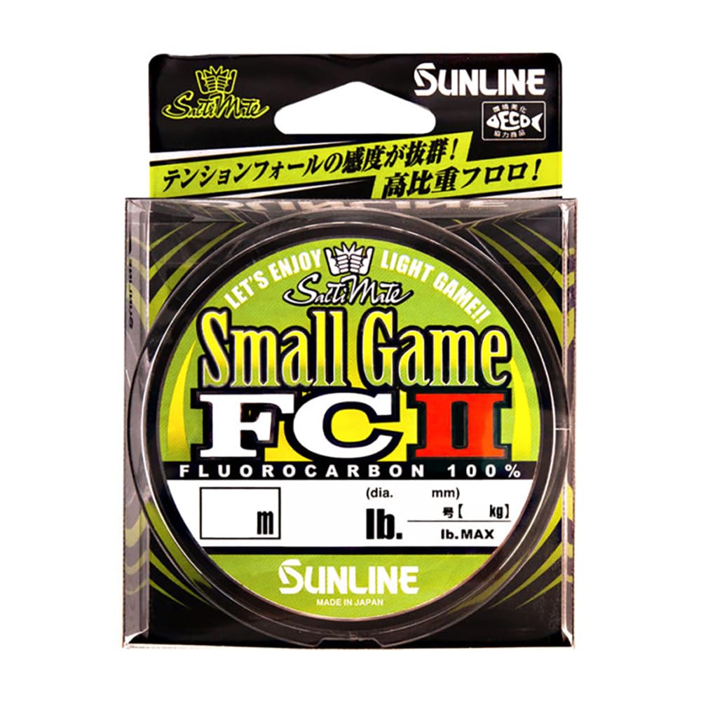 SUNLINE Fluorocarbon Line, Saltimate, Small Game FC II, 84.6 ft (240 m), No. 0.8, 3.5 lb, Natural Clear