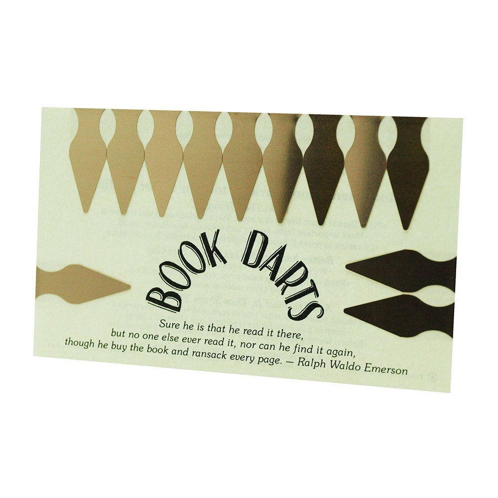 Book darts bookmark bronze bag 12 12pcs