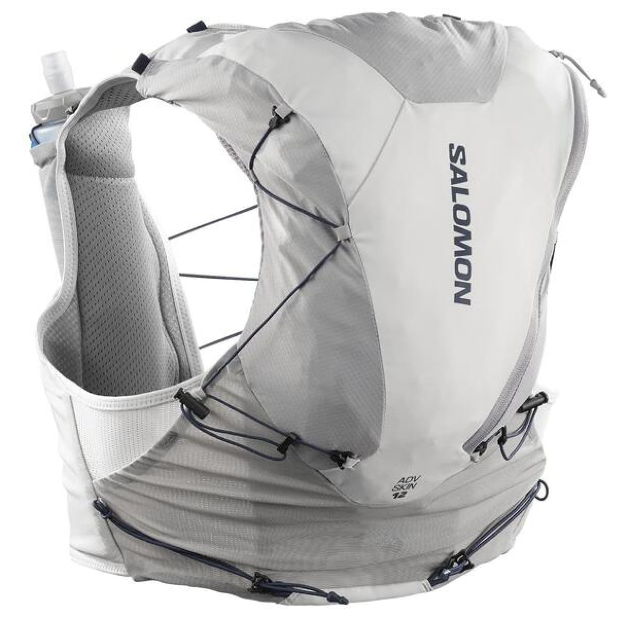 Salomon Unisex Advance Skin 12 | 12 Liter Hydration Trail Running Vest, Alloy/Gray Violet, Medium