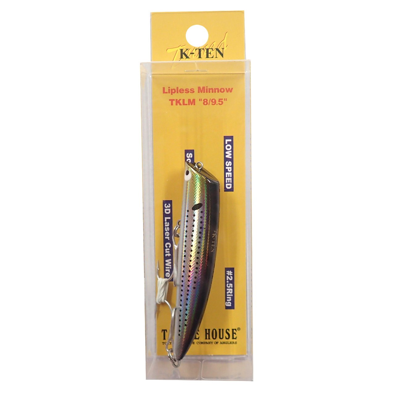 TackleHouse Minnow Tuned K-Ten TKLM Lipless Minnow, 3.1 inches (80 mm), 0.3 oz (9.5 g), HG Konoshiro #113 Lure