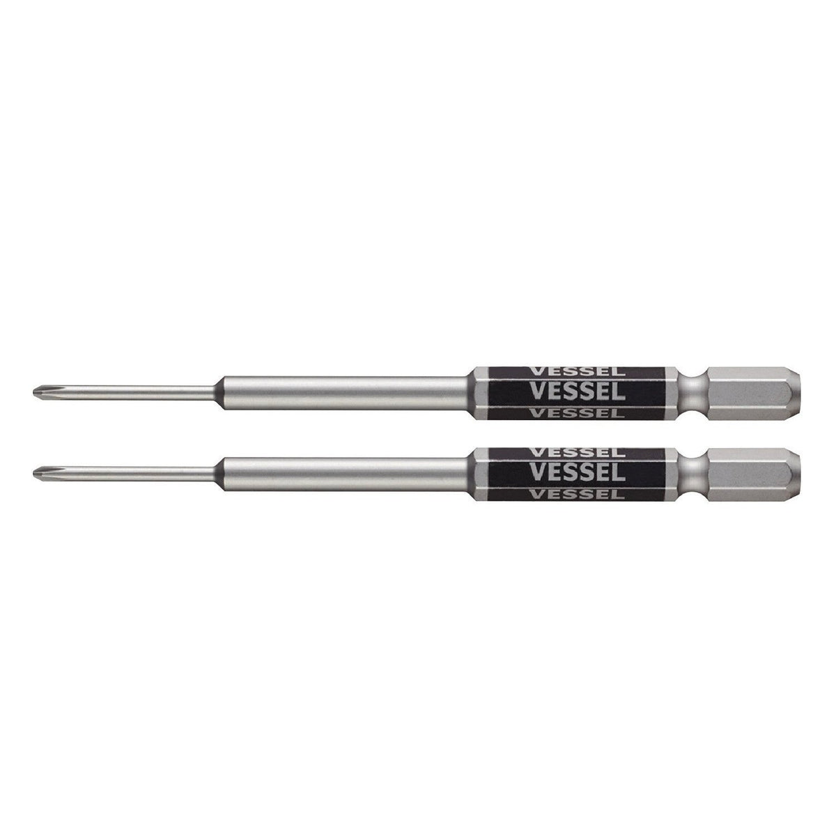 VESSEL GS160100 Single Headed Rigid Bit Precision Type +0 x 3.9 inches (100 mm), 2 Pieces