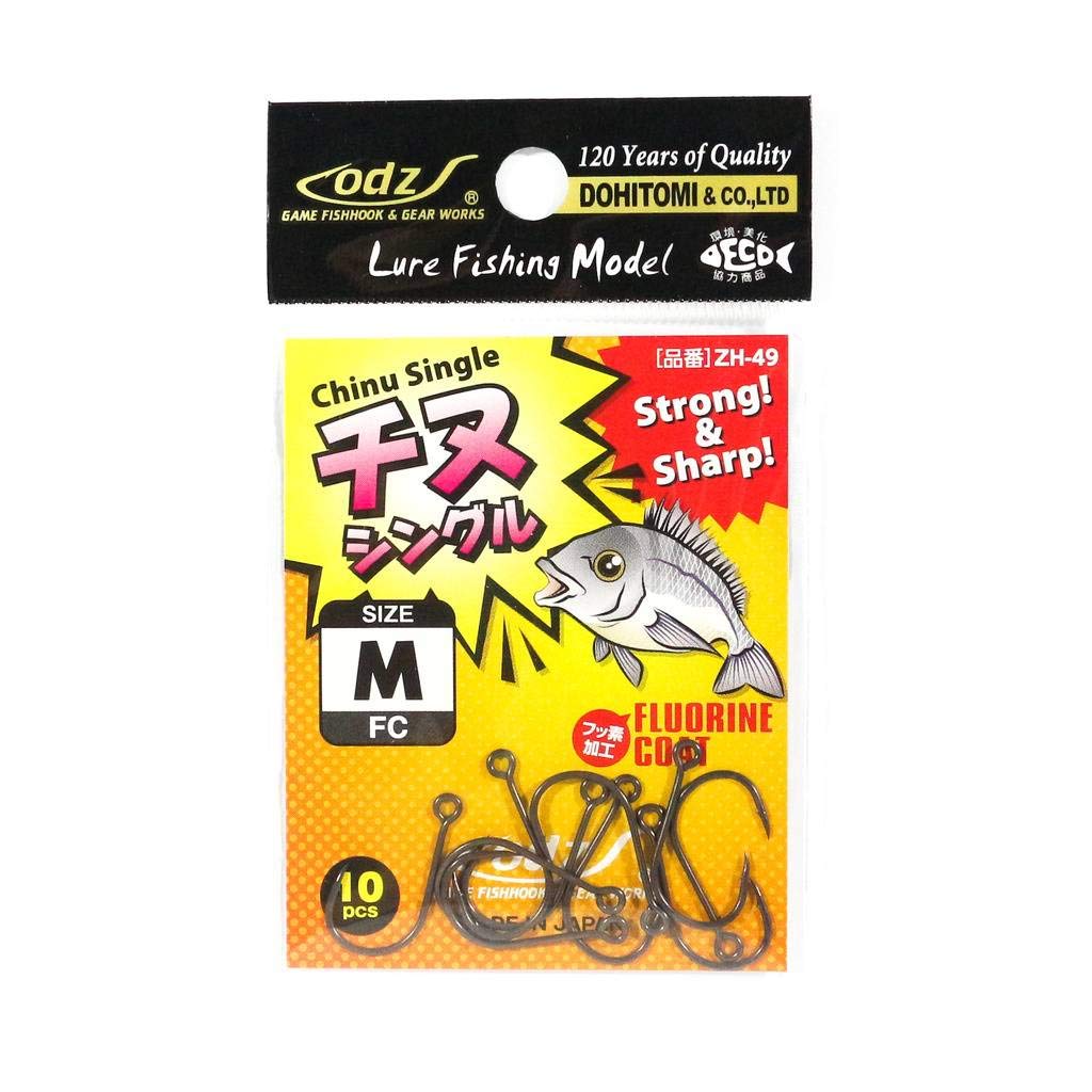 odz ZH-49 Chinu Single Hook Size M 10/Pack (0791)