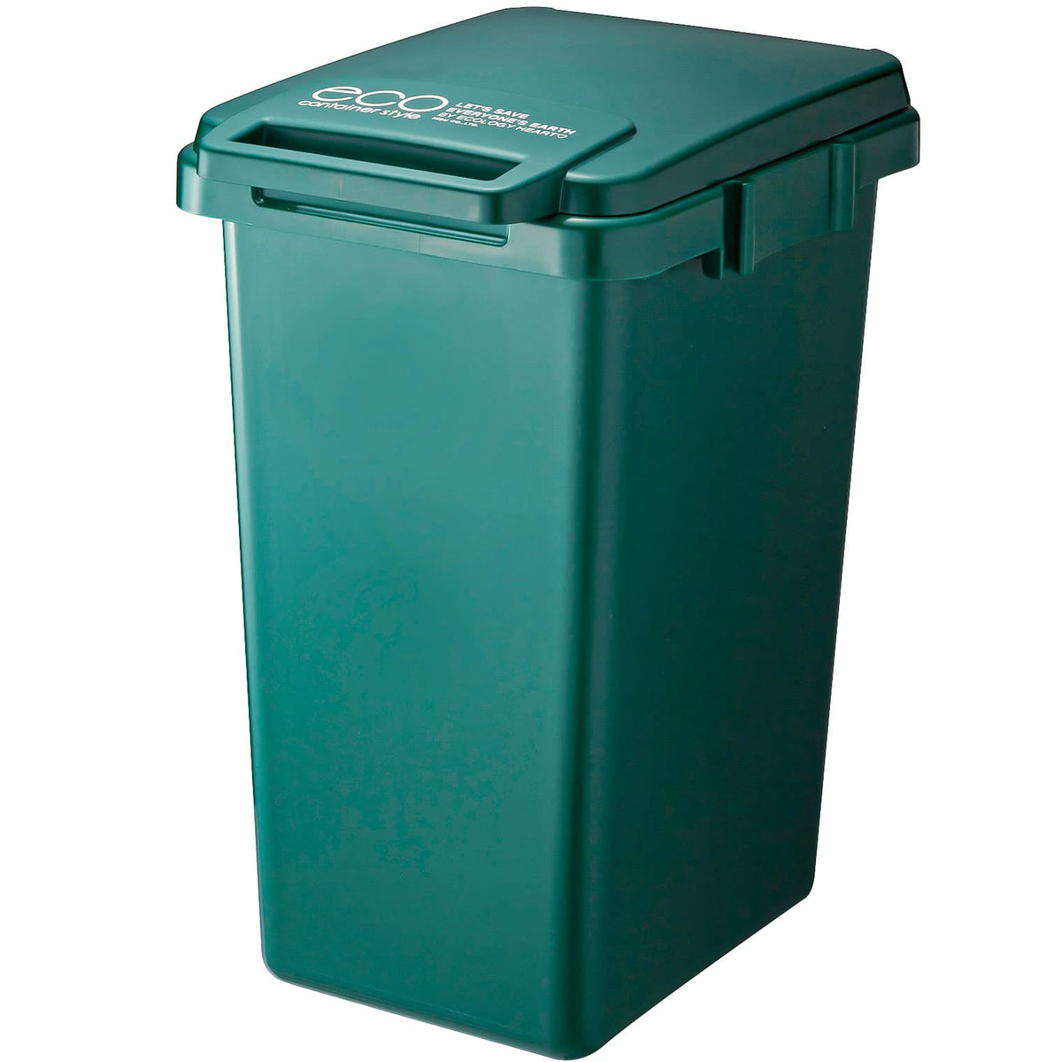 リス Risu CS2-33J Trash Can, One Hand Pail, Container Style 2, Light Green, 9.8 gal (33 L), Eco Made in Japan