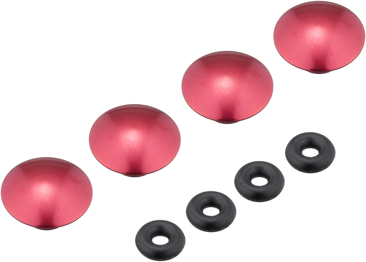 Kitako (KITACO) cap bolt cover (aluminum) 6mm Red 4 pieces K CON 0900-000-81102