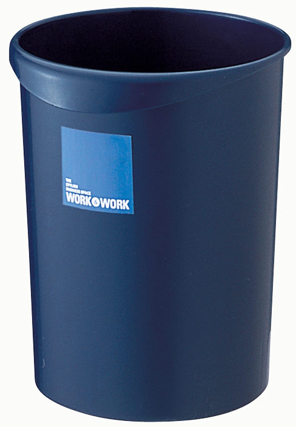リス Risu W&W Wastebasket Trash Can, Round 3.8 gal (12 L), Dark Blue, 3.6 gal (12 L), Made in Japan, Green Purchasing Law Compliant