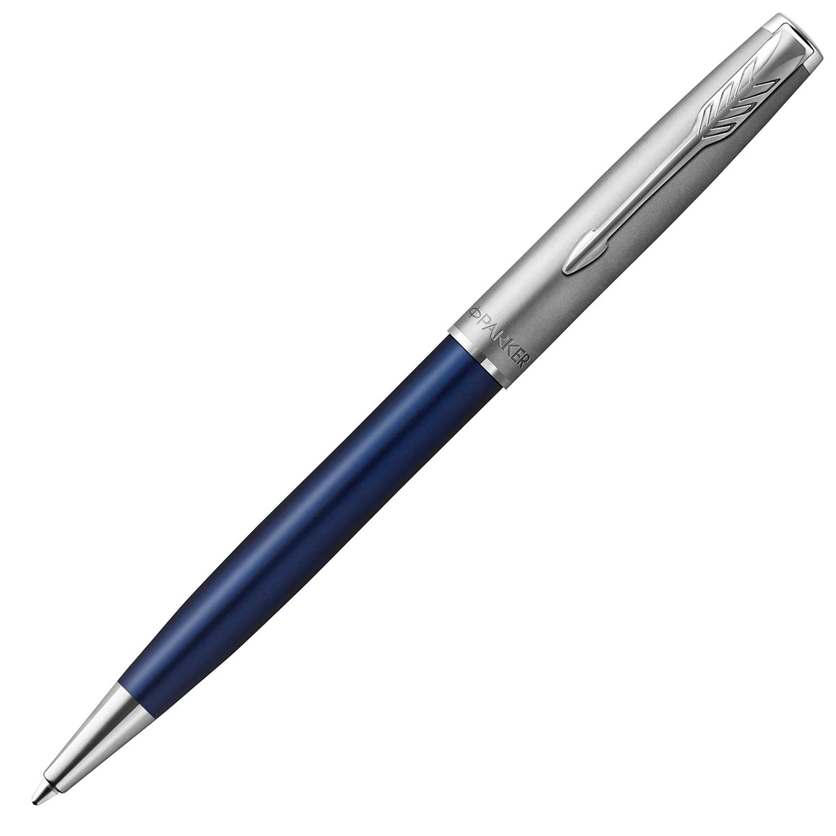 PARKER 2146774Z Ballpoint Pen Sonnet Essential Blue & Sandblast CT Medium Point, Oil-based, Gift Boxed