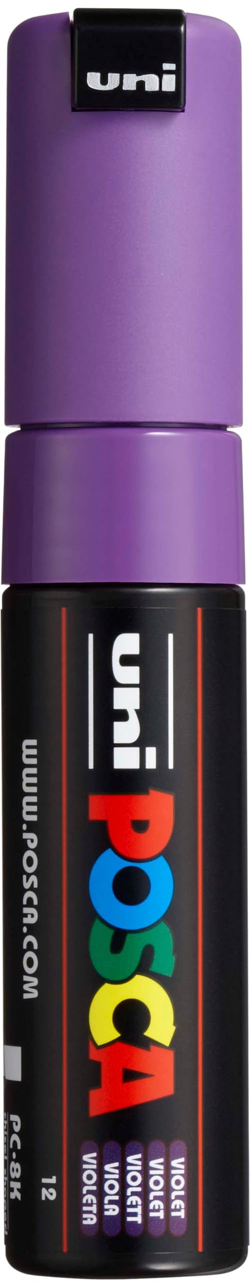 Posca Marker 8K in Violet, Posca Pens for Art Supplies, School Supplies, Rock Art, Fabric Paint, Fabric Markers, Paint Pen, Art Markers, Posca Paint Markers