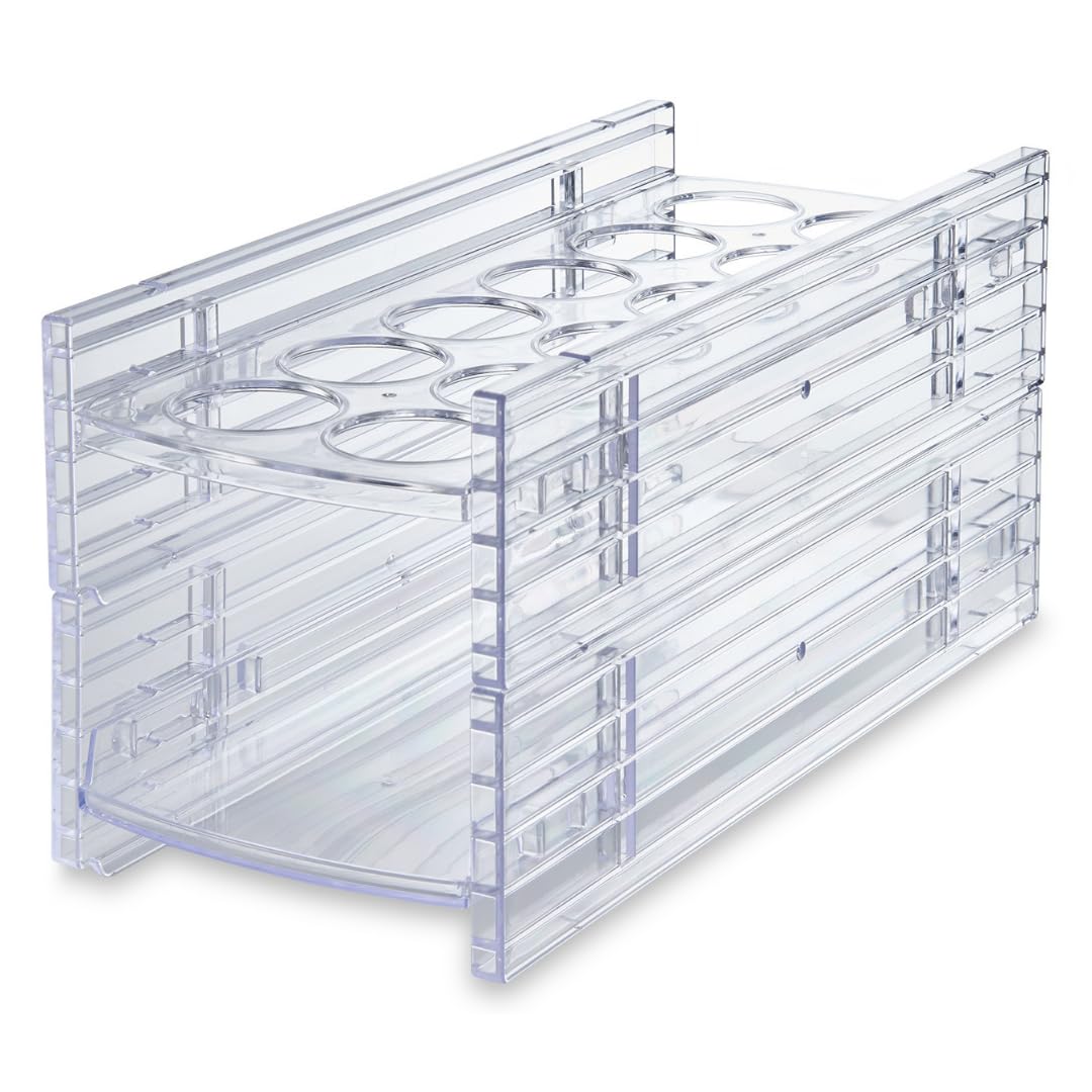 Isetou I-621 Stackable Rack Refrigerator Storage, Clear