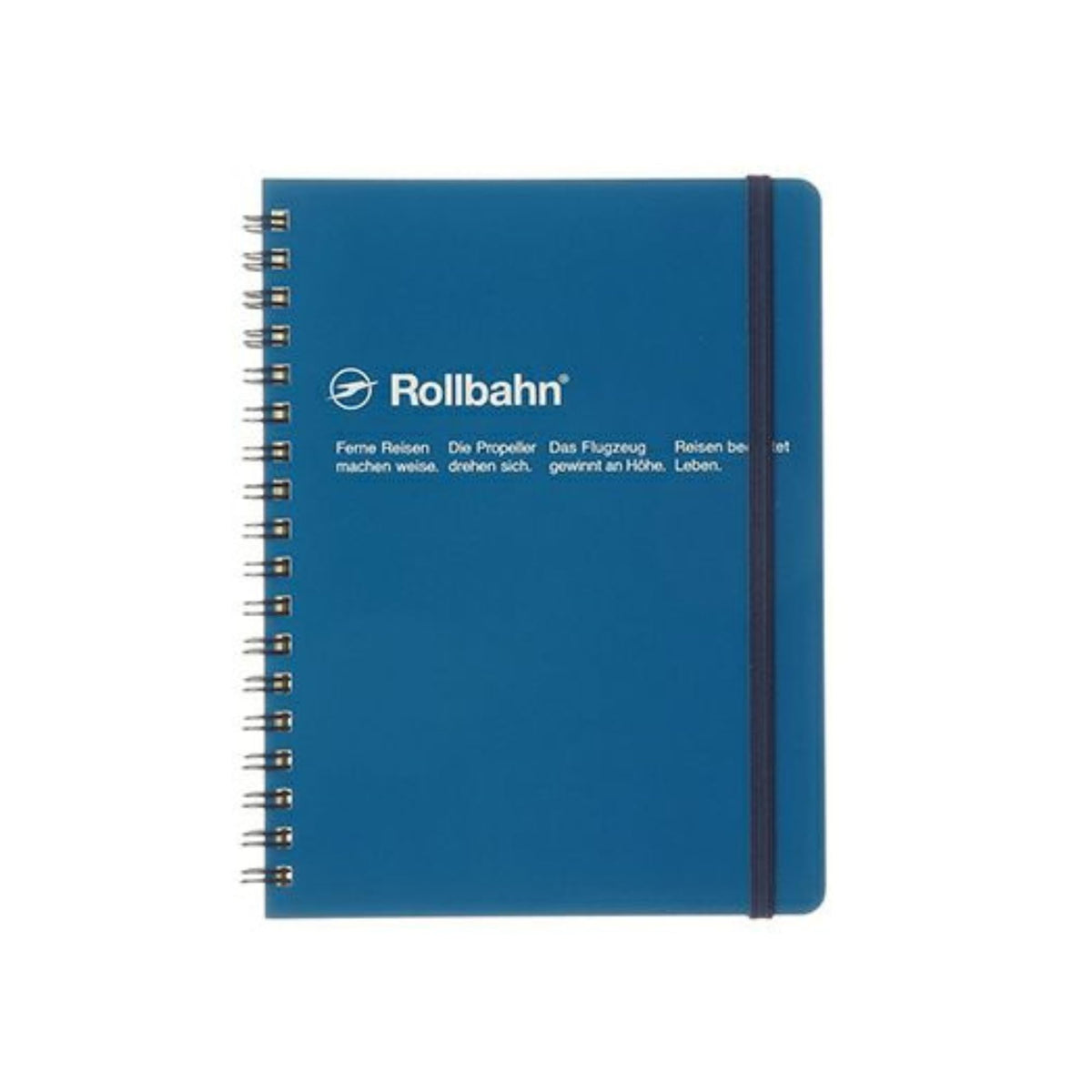 Delfonics Rollbahn Spiral Classic Notebook, 5-1/2 in. x 7 in. (Blue) / B6 notebook