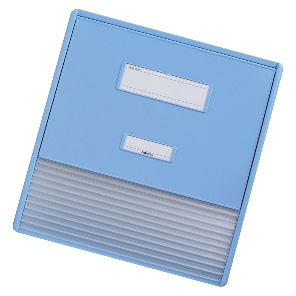 Lihit Lab HC113C-2 Color Card Index A3 (A4 Vertical Sides), Blue