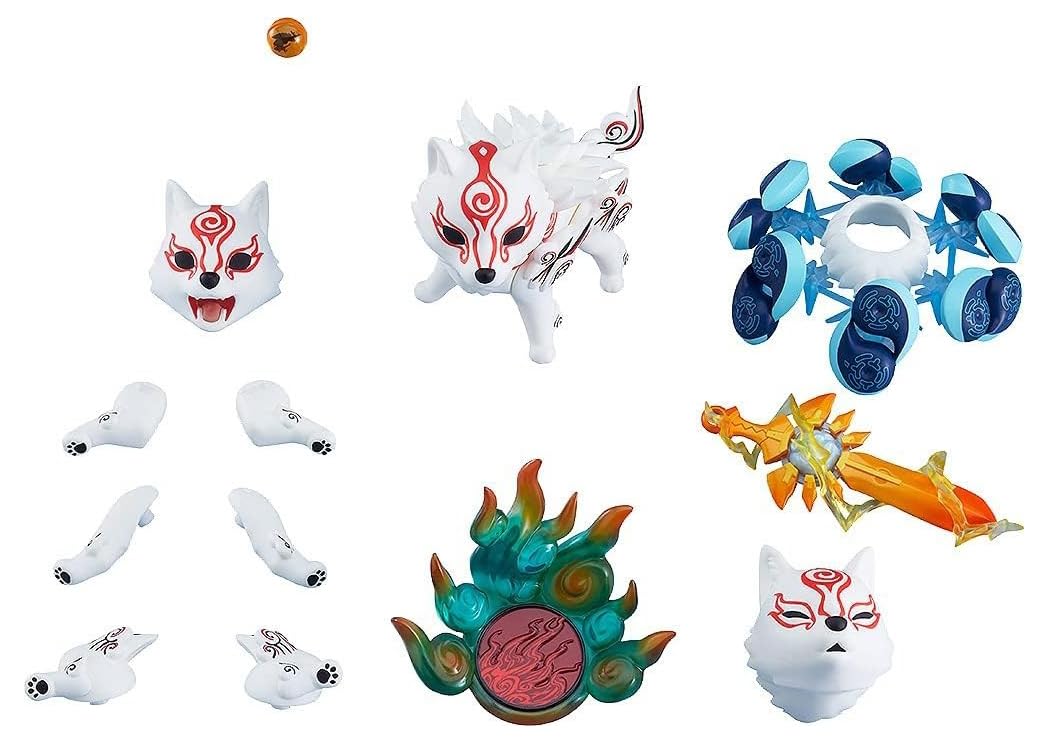 Max Factory Okami: Shiranui DX Nendoroid Action Figure,Multicolor