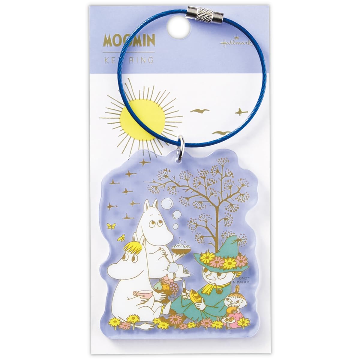 Hallmark Moomin Keychain Happy In Nature Blue 834326