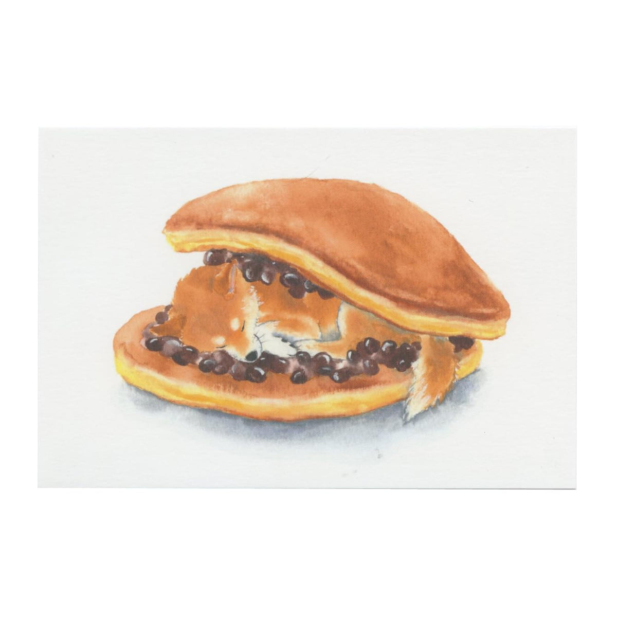 Natsuka Murata Postcard - Dorayaki Dog