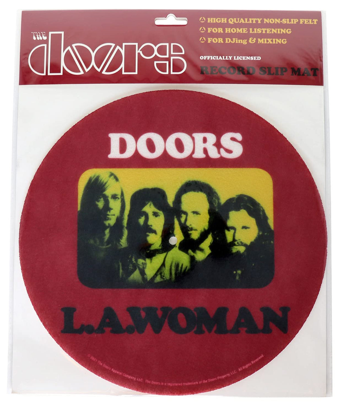 Pyramid America - The Doors LA Woman 12" Turntable Anti-static Record Slipmat