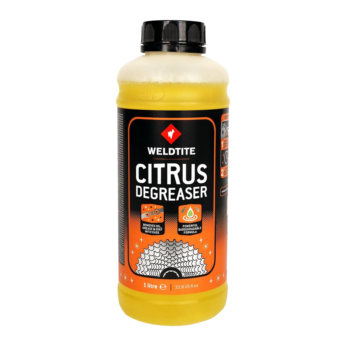 WELDTITE Citrus Degreaser Refill, Powerful Cleaning & Degreasing Formula for Bike Chains & Components, 33.81 Fl oz