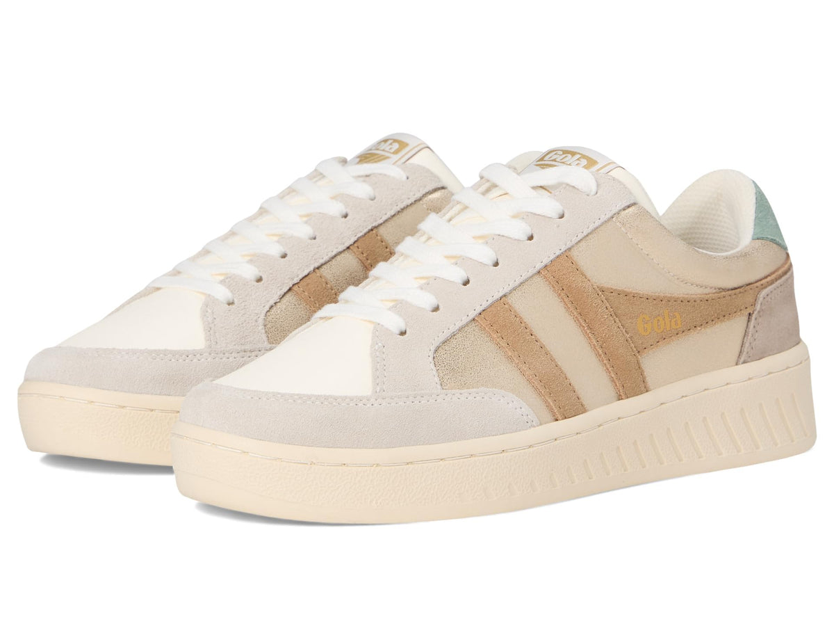 Gola, Women, Superslam Blaze, Gold/Light Caramel/Green Mist, 9, Medium
