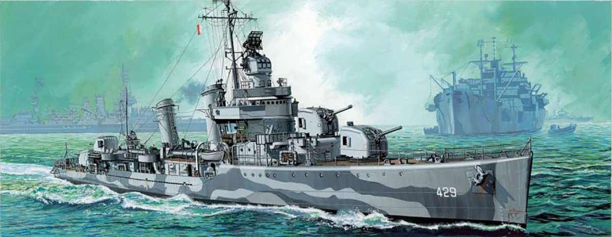 Platz Dragon 1/350 World War II US Navy Greaves Class U.S. Livermore DD-429 1942 Plastic Model DR1027