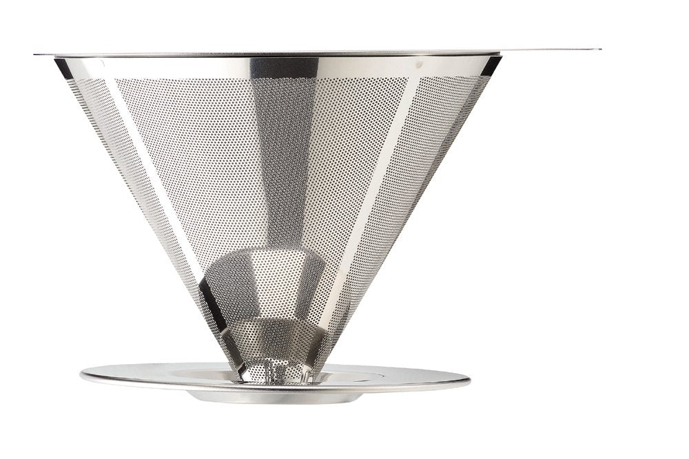 Pearl Metal HB-2307 Coffee Dripper, Stainless Steel, Break Time