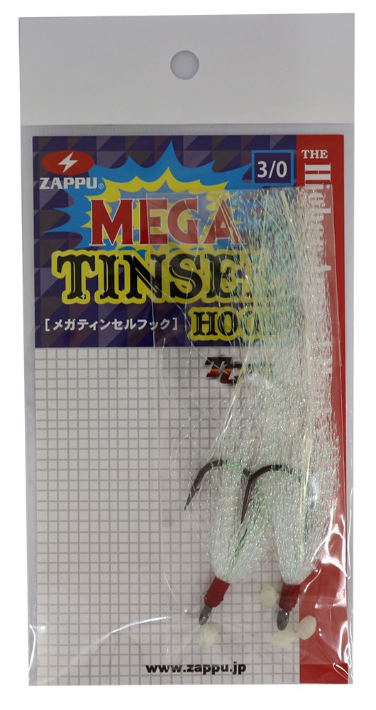 Zappu ZMTHP30 MEGA Tinsel Hook #3/0 Pearl