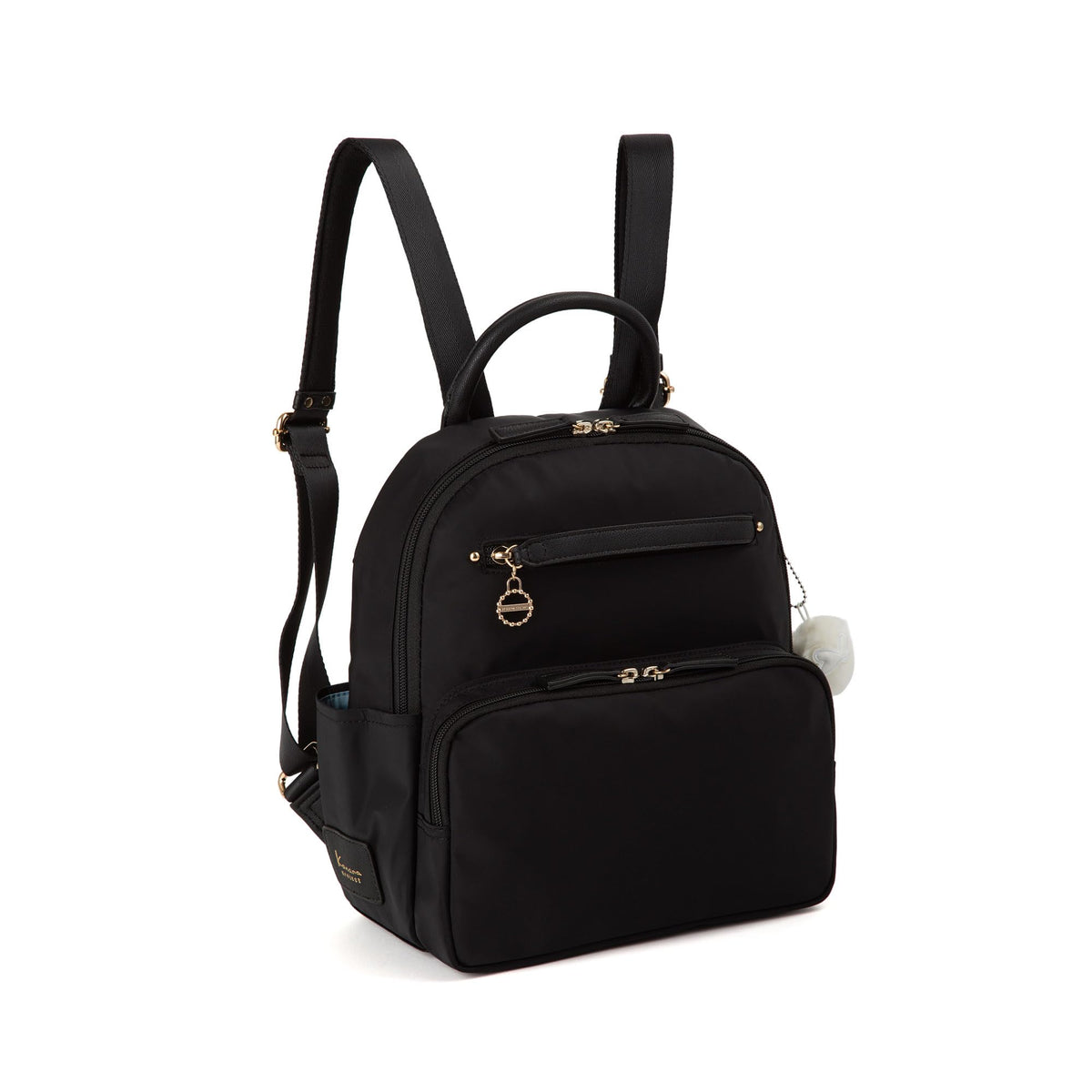 Kanana Project Women's Everyday Rucksack, B5 Storage, Plastic Bottle Storage, Black, H30×W26×D11cm