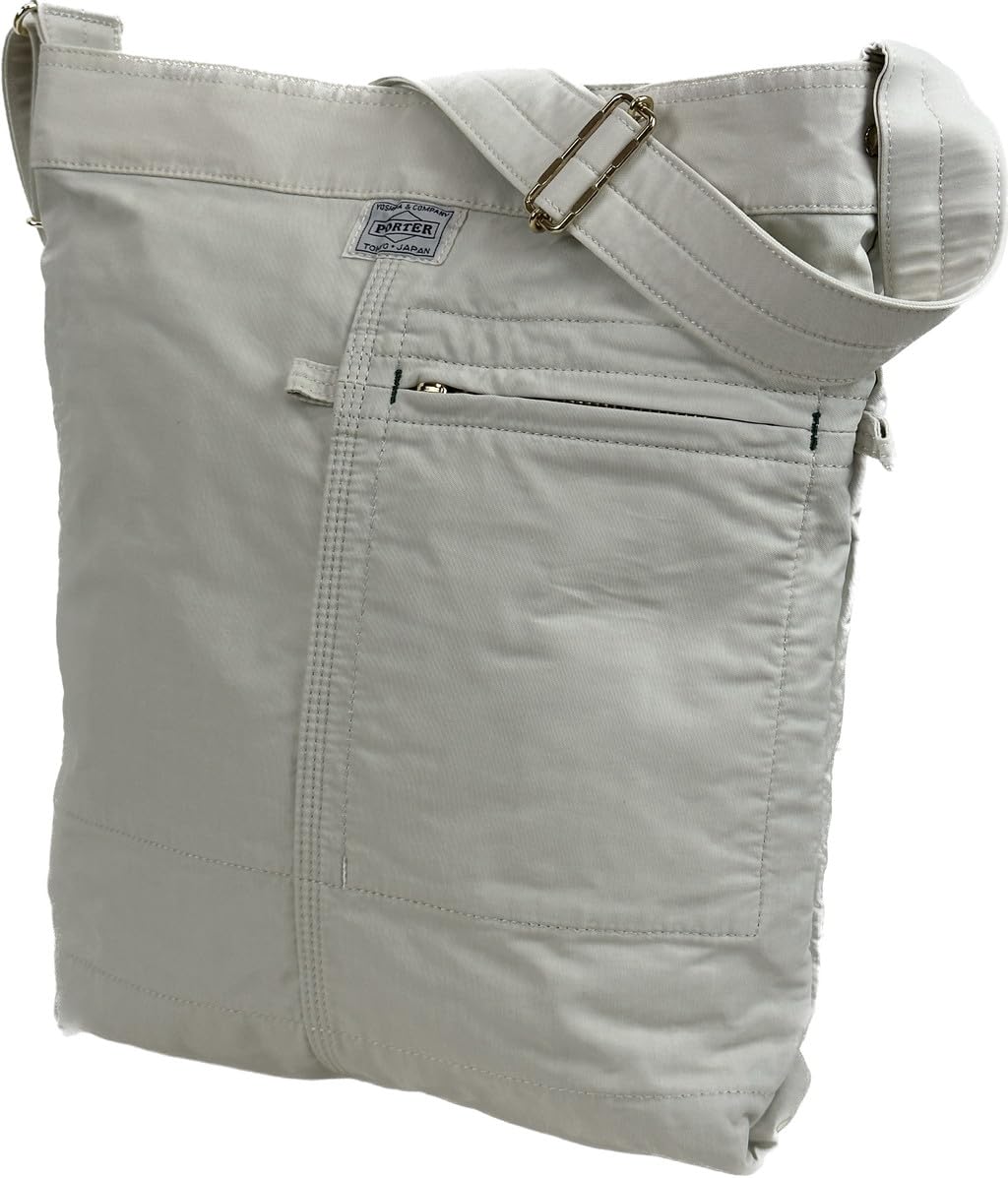 Porter 754-15114 Yoshida Bag MILE Shoulder Bag, Made in Japan, A4 Size, off white (70)