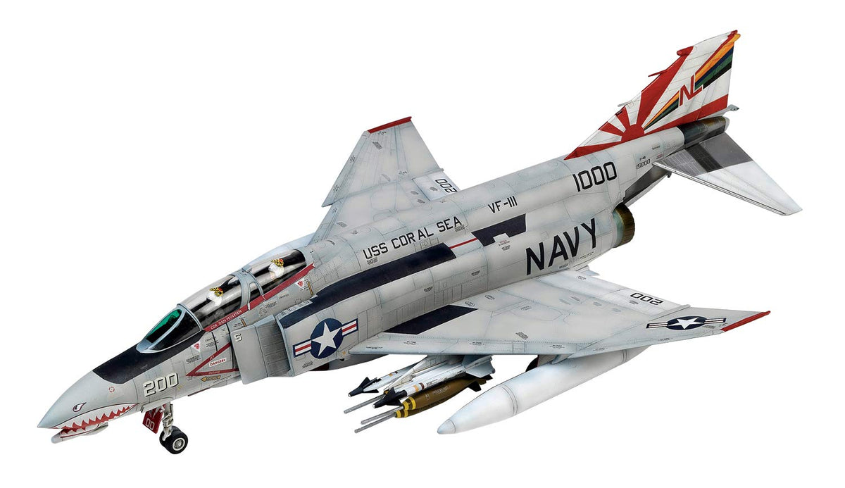 童友社 1/48 凄!プラモデル No.5 F-4B ファントム2 VF-111サンダウナーズ 色分け済みプラモデル