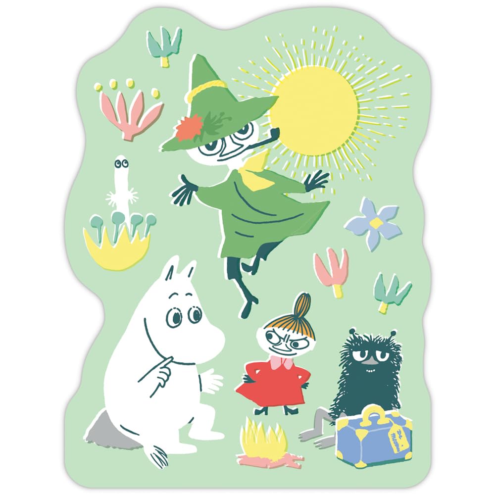 Hallmark Moomin Memo Die-Cut Note, Green (843465)