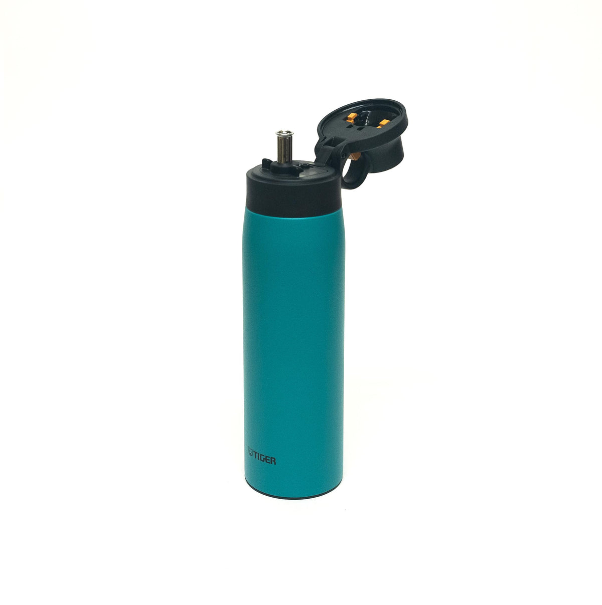 TIGER MCS-A50NGT Water Bottle, 16.9 fl oz (500 ml), Stainless Steel Straw, Mug Bottle, Stainless Steel Bottle, Vacuum Insulated Bottle, Cold Insulation, For Home Use, Tumbler, Vizillian (Blue Green)