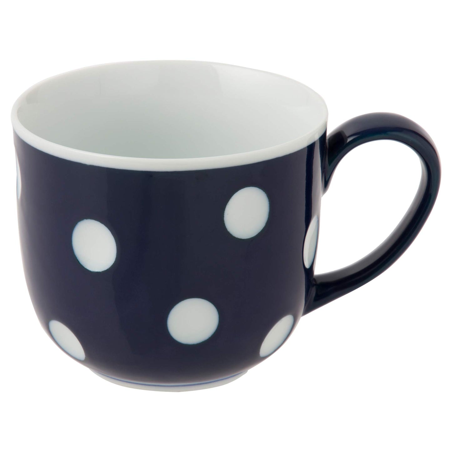 Saikai Pottery 40509 Hasami Ware Essence Negapoji Polka Dot Mug Negative (Blue)
