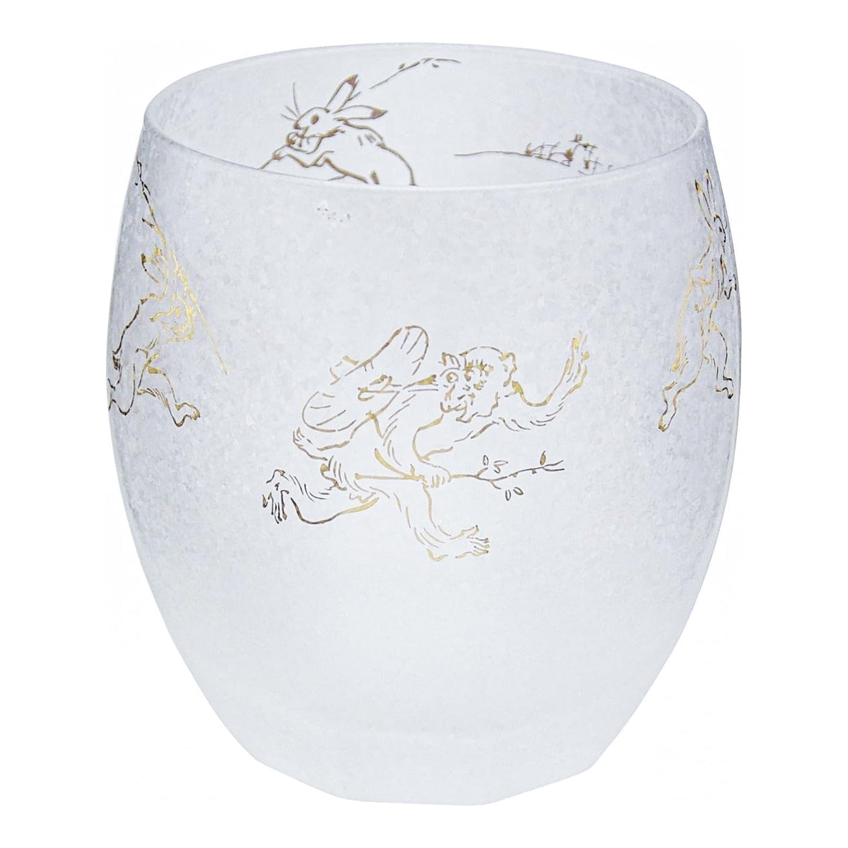 Aderia 6595 Rock Glass, Bird and Beast Play, 11.8 fl oz (345 ml), Premium Nippon Taste, Old Glass, On The Rock, Made in Japan, Comes in a Presentation Box, Birthday Gift
