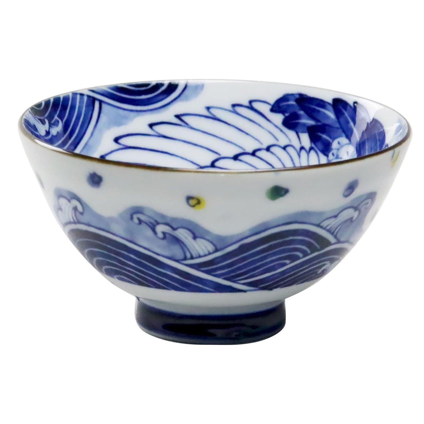 Awasaka MB-1052 Maizuru Rice Bowl, Made in Japan, Dinnerware, Dyed 4.9 x 2.6 inches (125 x 65 mm)