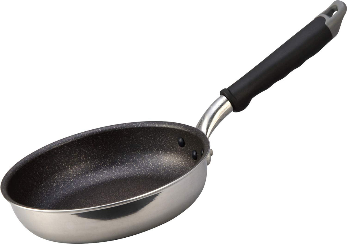 Hokuriku Aluminum Frying Pan, 7.9 inches (20 cm), Lightweight, Aluminum, Induction Compatible, Made in Japan, Depth 2.0 inches (5.1 cm), Deep Type, Wide Bottom, Light, Convenient Shape, Spinning