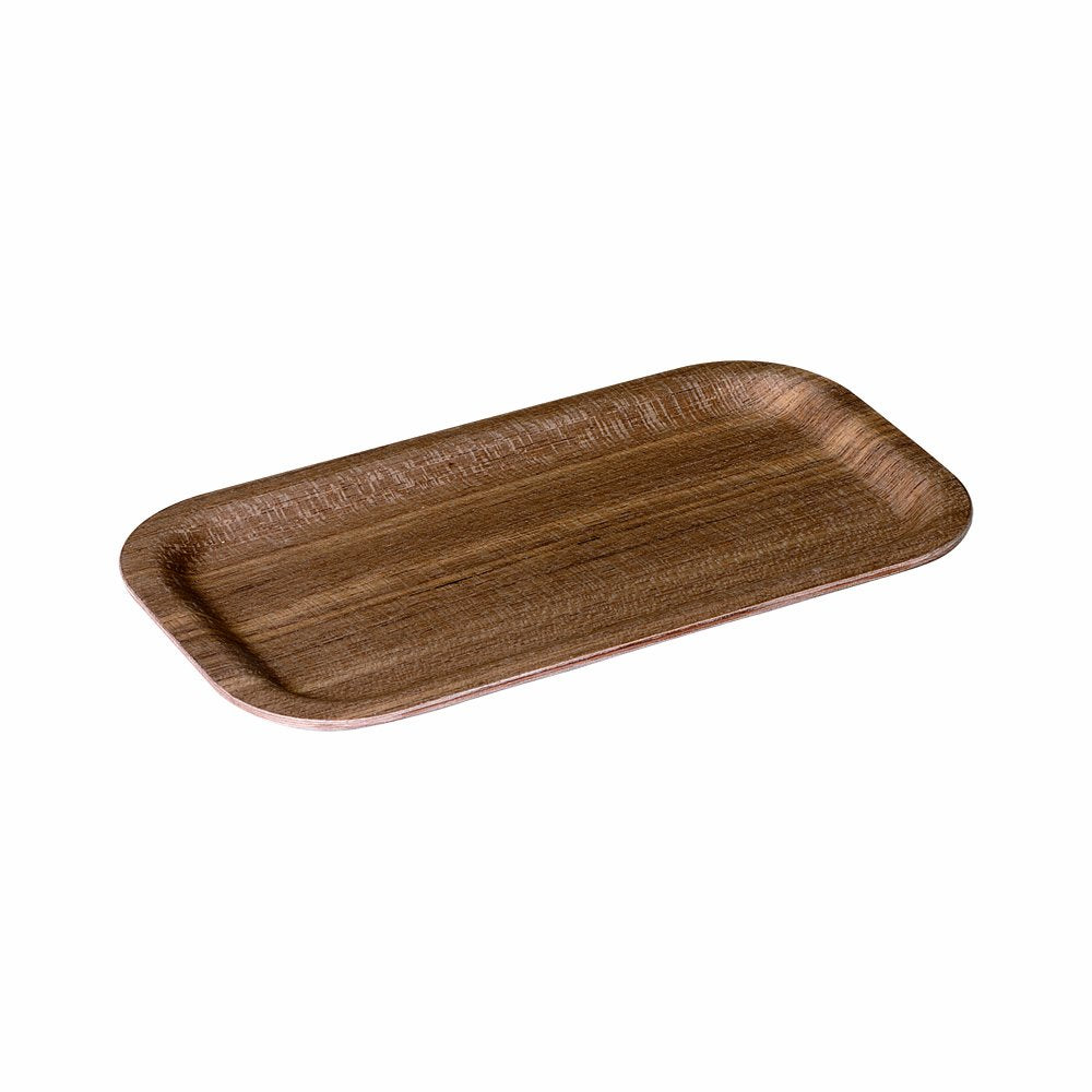 KINTO 45160 Non-Slip Tray, 8.7 x 4.7 inches (220 x 120 mm), Teak Wooden Tray