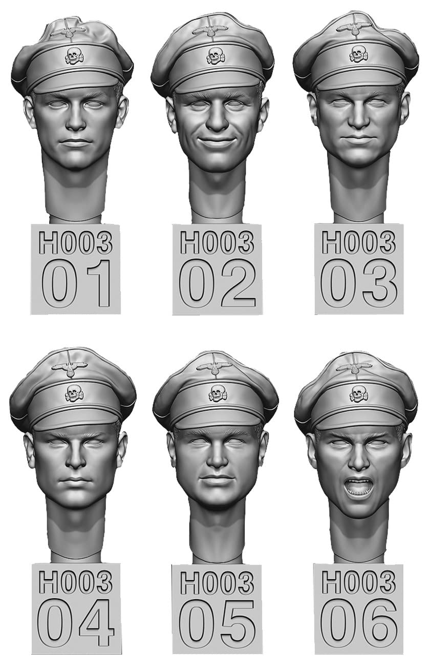 Life Miniature LM-35H003 1/35 WWII German Army Spare Headset No.3 Waffen SS Commander Resin Kit