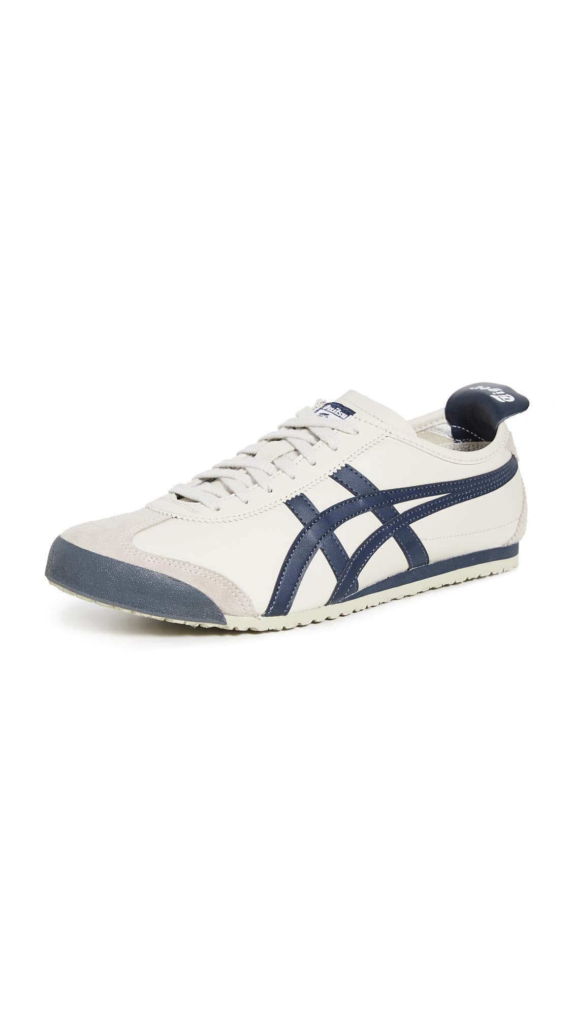 Onitsuka Tiger Men's Mexico 66 Fashion Sneaker, Birch/India Ink/Latte, 11.5 M US