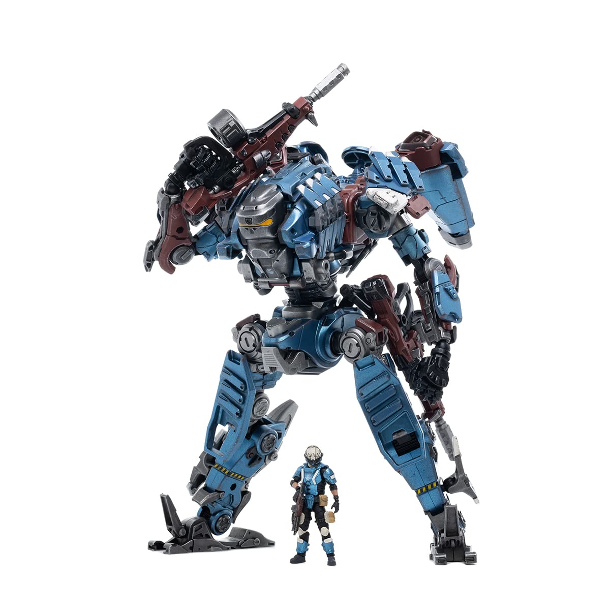 JOYTOY 1/25 Mecha Purge 01 Combination Warfare & a Pilot Figure Collection Model(Blue) (JT3075)