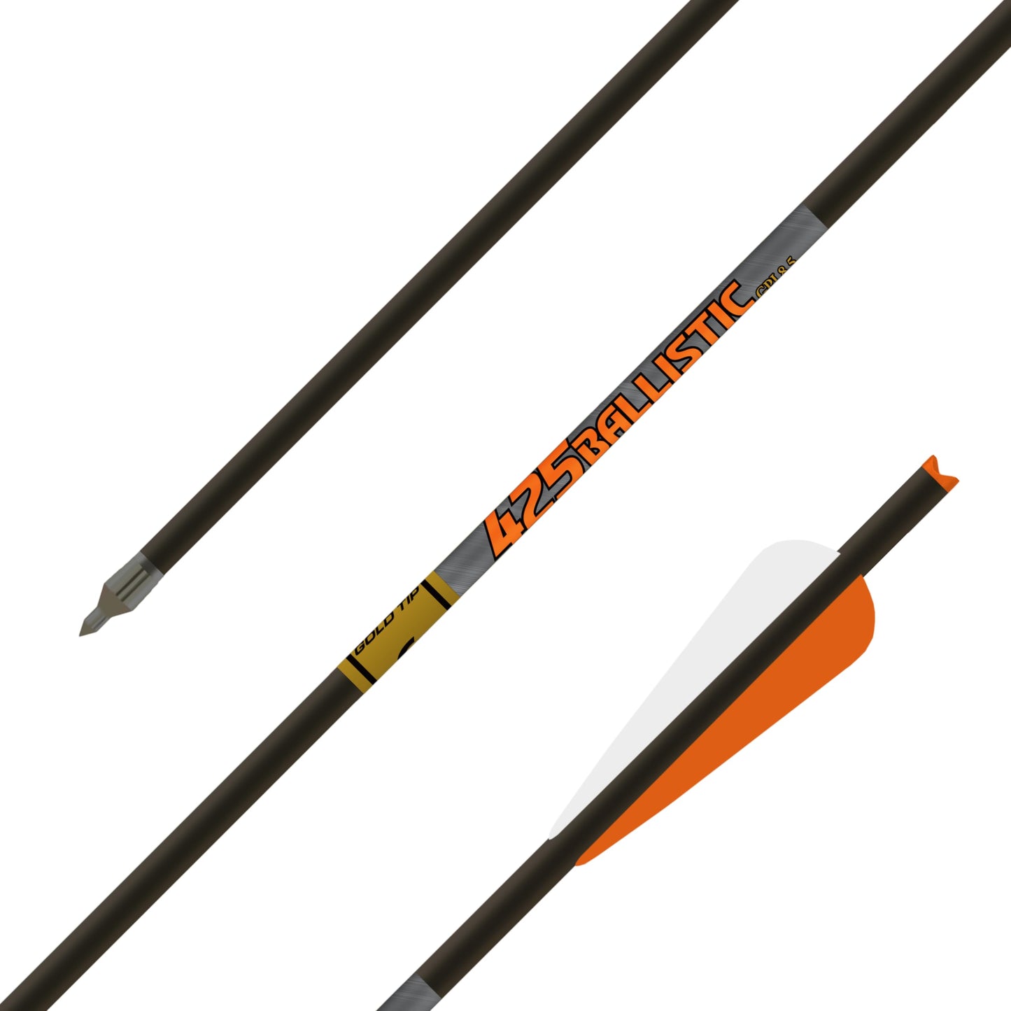 Gold Tip Ballistic Bolts (6-Pack), Black, 22-Inch 4-Inch Vanes