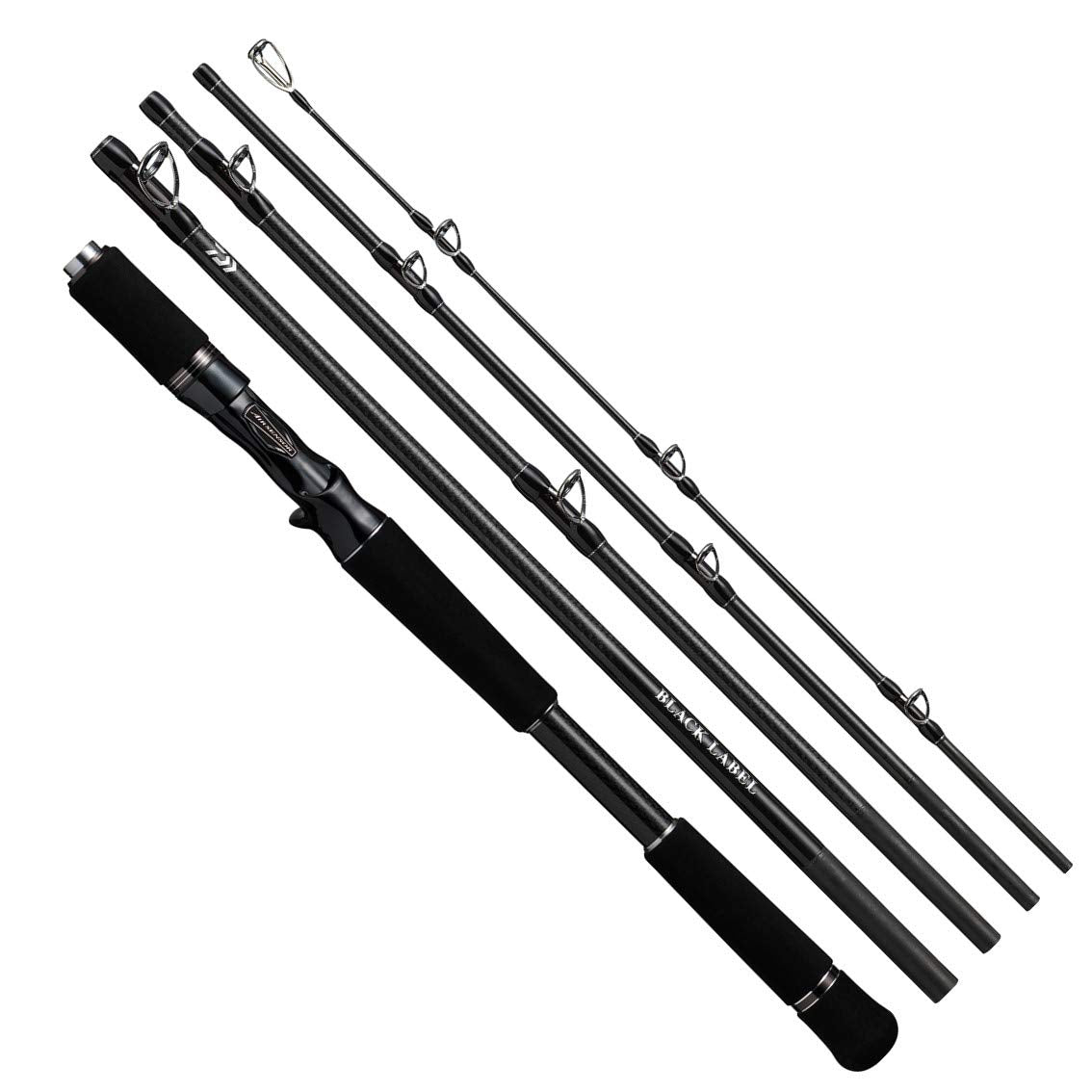 Daiwa 21 Black Label Travel C70MH-5 Bass Fishing Rod, Casting, Medium-Heavy Power, 2-Piece, 8.5 ft (2.13 m), Carbon Fiber, 10-20 lb Line, Black